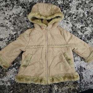 Baby Cherokee Faux Fur & Suede Jacket Size 12months